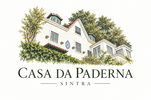 Casa da Paderna, Sintra — the house painted in watercolour